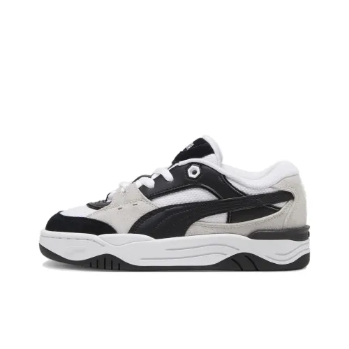 PUMA 180 Corduroy Детские Скейтбординги Низкий Топ Белый Черный Унисекс
