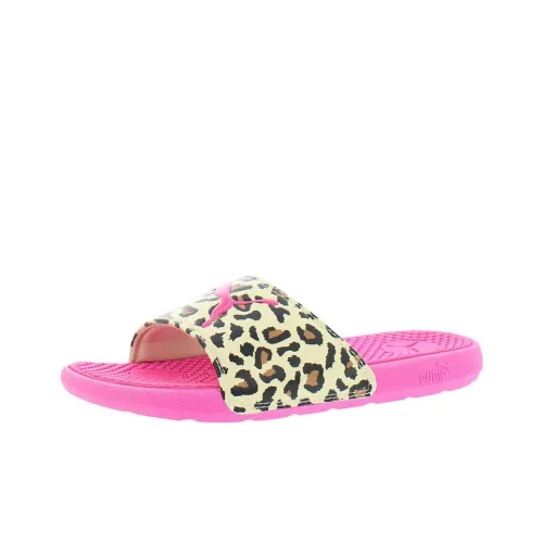 PUMA Cool Cat Series Дышащие и Легкие Детские Домашние Тапочки Красные Подростки