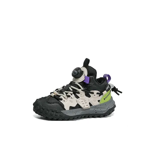 JEEP MID Топ Kids Lifestyle Shoes Черный Зеленый Детский