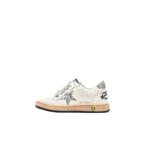 Golden Goose Ball Star Обувь для малышей Низкий верх Белый Серый Детский