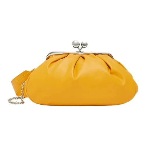 MaxMara Напп Кожа Одно Плечо Через Плечо Клатч Средний Женский Золотой