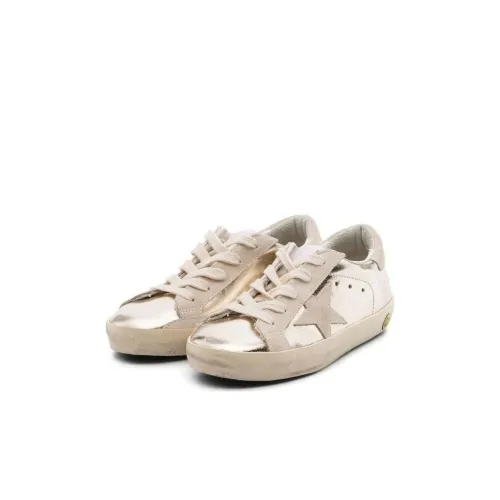 Golden Goose Детские Скейтбординги Низкие Топы Бежевые Kids
