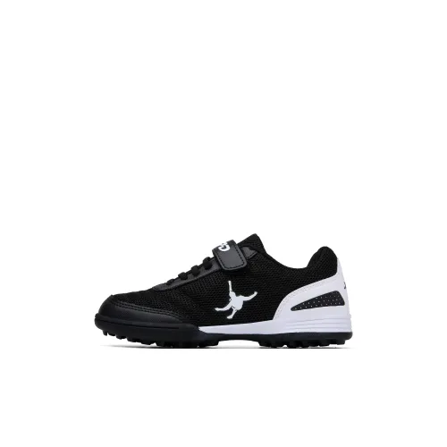 XPD Износостойкий Легкий Дышащий и Противоскользящий. Низкий Топ Детская Футбольная Обувь Черная Детская