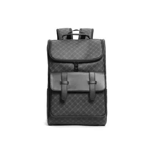 NOMK ПУ (полиуретан) Cortex Рюкзак Стандартный Унисекс Клетка Черный