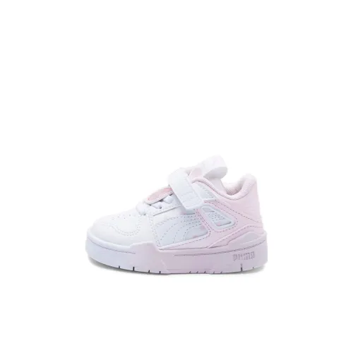 PUMA Slipstream MIRACULOUS Амортизация Износостойкий Низкий Топ Обувь для малышей Белый Розовый Infant и Toddler