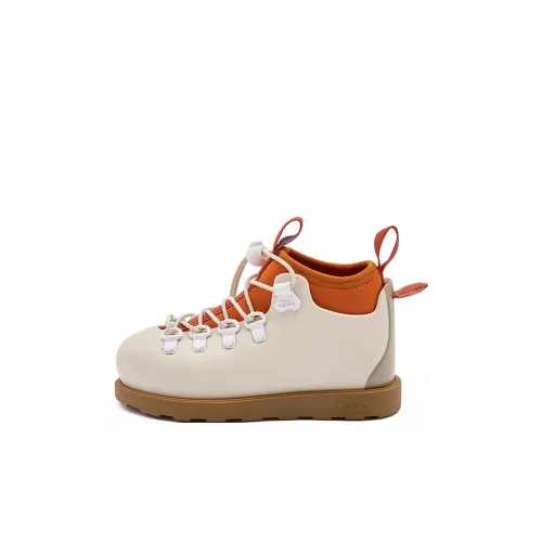 Native Shoes Fitzsimmons Детские кожаные сапоги Овсяное молоко | Светло-коричневый | Коричневый KIDS
