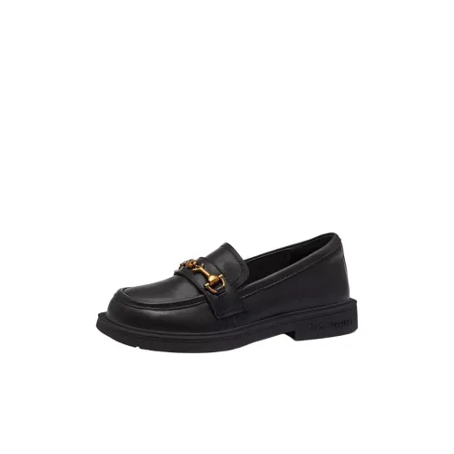 Hush Puppies Детская кожаная обувь Low Top Черный Kids