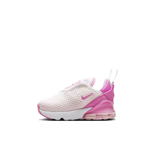 Nike Air Max 270 Амортизация Износостойкий Низкий Топ Обувь для малышей Розовый Infant и Toddler