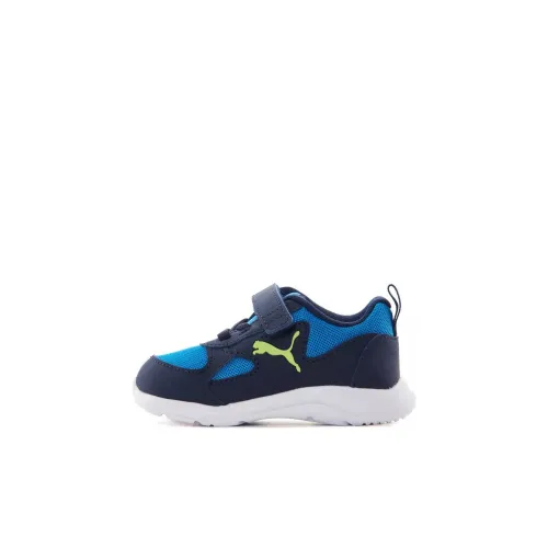 PUMA Fun Racer AC Inf Амортизация Износостойкий Низкий Топ Обувь для малышей Синий Черный Infant And Toddler