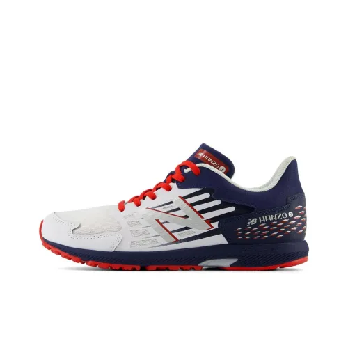 New Balance NB Arishi V4 Амортизация Износостойкий Низкий Топ Детские Беговые Кроссовки Белый Синий Подростки