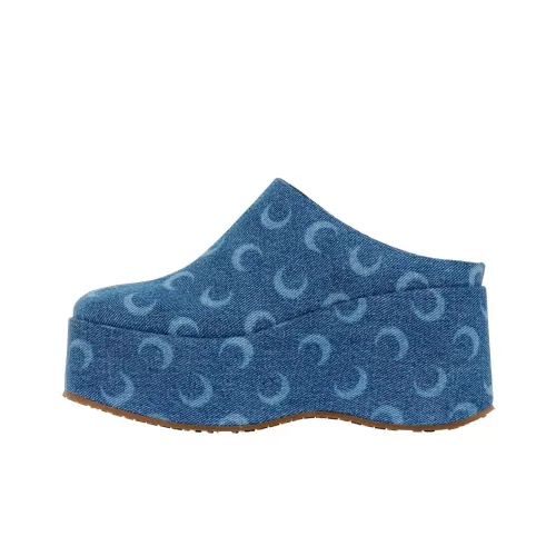 Marine Serre Домашние тапочки 8,5 см Женские Синие