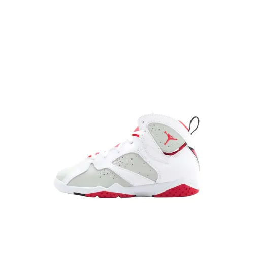 JORDAN 7 Anti KICK Wa Устойчивый к истиранию MID Топ Детские Баскетбольные кроссовки Белый Для детей 3-7 лет