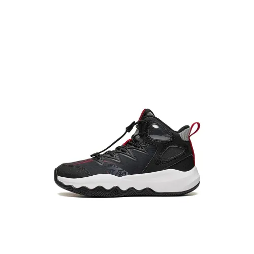 LINING YOUNG Vanguard Primary 3,0 V2 Амортизаторы Шок Absorbers Oтскок MID Топ Детские Баскетбольные кроссовки Черный Детский