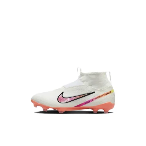 Nike Zoom Superfly 9 Детские футбольные бутсы Низкий топ Белый Розовый Kids
