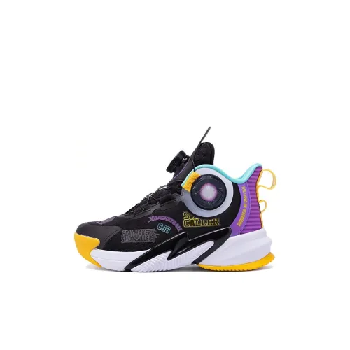 XTEP Детские баскетбольные кроссовки High Top Черный Фиолетовый Для дошкольников
