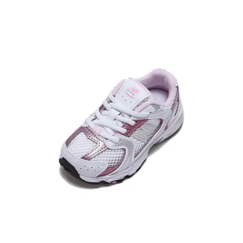 New Balance NB 530 Устойчивая к истиранию низкая обувь для малышей серебристо-фиолетовая для младенцев и малышей