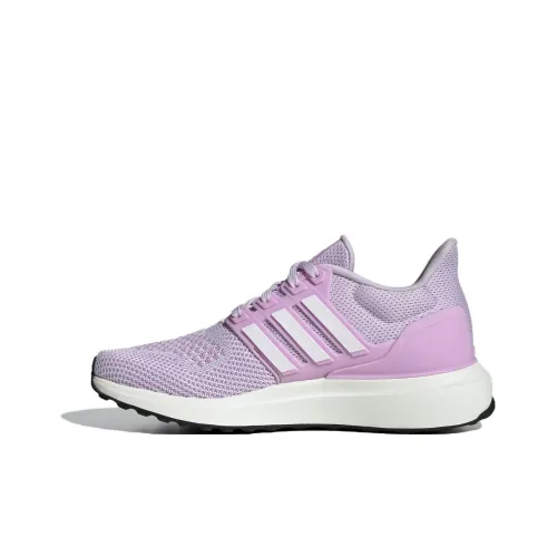 Adidas UBOUNCE DNA Амортизация и Дышащий Низкий Топ Детские Беговые Кроссовки Фиолетовый Белый Подростки