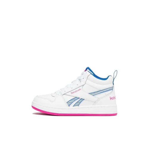 Reebok Royal Prime MID 2 High Топ Детские Скейтбординги Белый Синий Розовый Детский