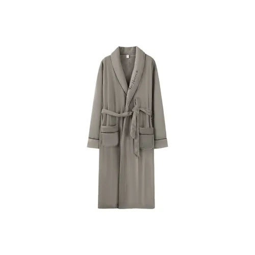 UAVAE Sleep Халат Мужской Серый Зеленый