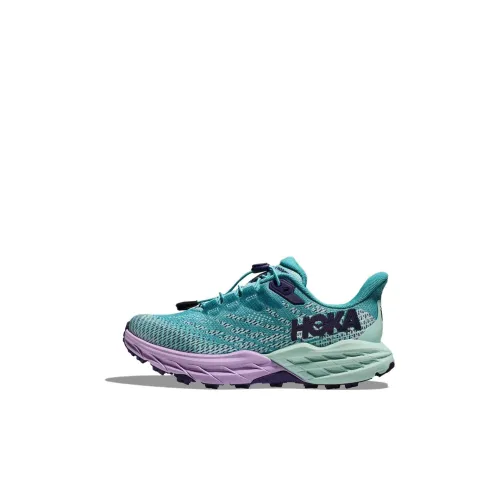 HOKA ONE ONE Speedgoat 5 Детская беговая обувь Низкий топ Озерный зеленый Школьный возраст