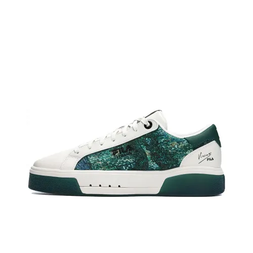 Van Gogh Museum x FILA Van Gogh Museum Collaboration 1911 Низкие кроссовки для скейтбординга Мужские Зеленые