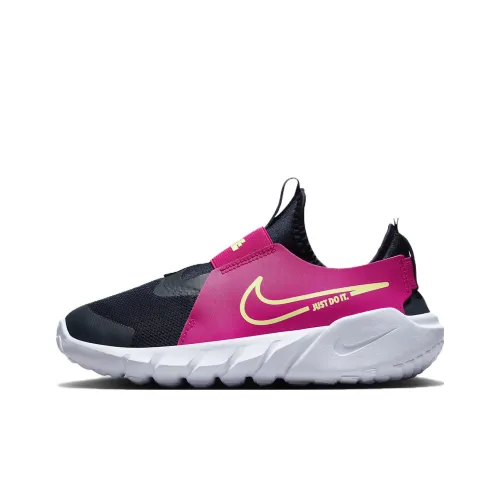 nike Flex Runner 2 Износостойкий и Легкий Низкий Топ Детская Беговая Обувь Черная Красная Подростковая