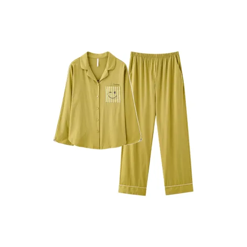 William Pajama Комплект Женский Желтый