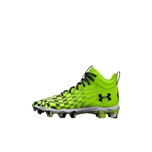 Under Armour Spotlight Franchise 3 RM 'Лайм Волна' Низкий Топ Детские Футбольные Бутсы Зеленый Черный Детский