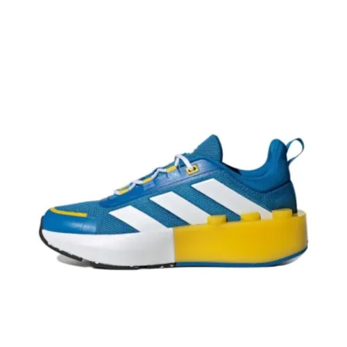 LEGO x Adidas Tech Rnr Slip Resistant Abrasion Resistant Kids Lifestyle Shoes Blue White Teenagers LEGO x Adidas Tech Rnr Slip Resistant Abrasion Resistant Детские повседневные кроссовки Синие Белые Подростки