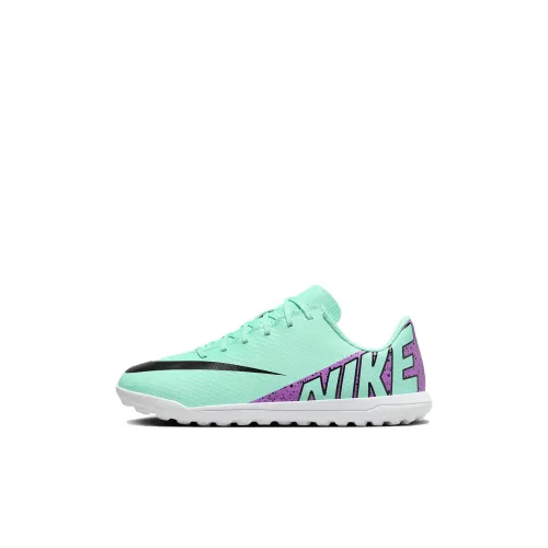 Nike Mercurial Vapor 15 Детские футбольные бутсы Низкий топ Фиолетовый Зеленый Kids
