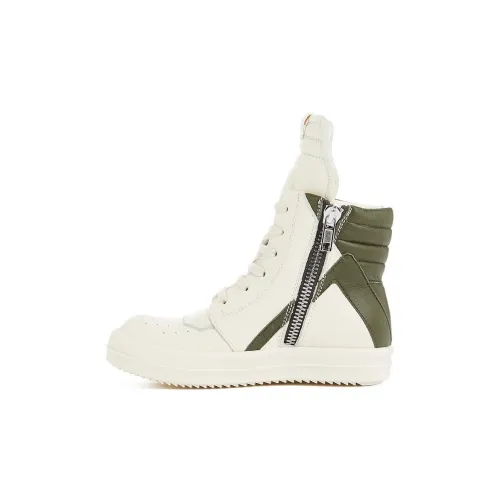 RICK OWENS совместный бренд RO GETHHEMANE Высокий Топ Детские Скейтбординги Белый Зеленый Детям 3-7 лет