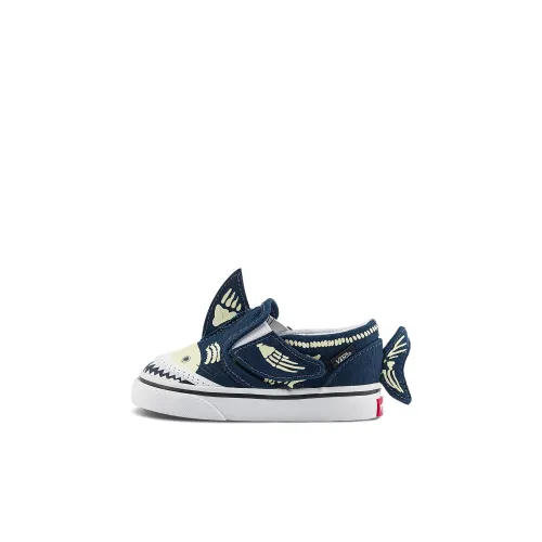 Vans Slip On Амортизация Износостойкие Низкие Топ Обувь для малышей Синий Infant и Toddler