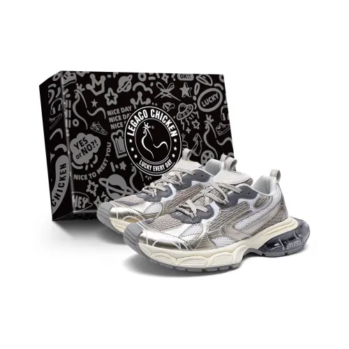 Legaco Chicken Шокабойки Slip-resistant Низкий топ Толстая подошва Кроссовки Унисекс Шампанское