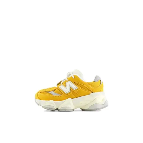 New Balance NB 9060 Устойчивая к истиранию низкая обувь для малышей желтая для новорожденных и малышей
