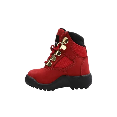 Timberland Field Boots Abrasion Resistant Crew Детские ботинки Красный Children Aged 3-7 лет