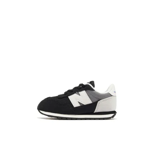 New Balance NB 237 Устойчивая к истиранию Низкая Обувь для малышей Черная Серый Младенец и Малыш