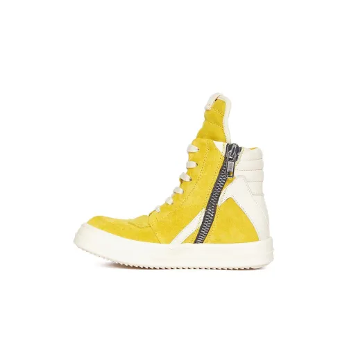 RICK OWENS Детские Скейтбординги High Top Желтый Белый Kids