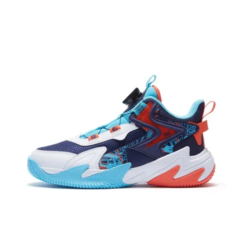 361°KIDS Tactician Детские баскетбольные кроссовки Низкий верх Синий Белый Оранжевый Унисекс