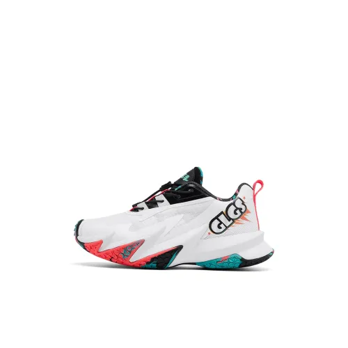 Слэм-данк Мастер Anti KICK и устойчивый к истиранию MID Топ Детские баскетбольные кроссовки Белый Черный Детский