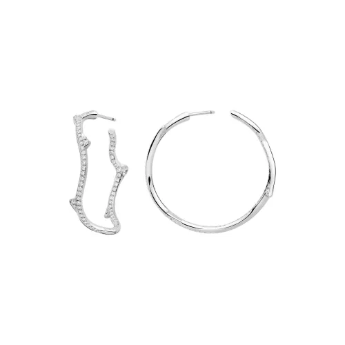 DIOR Серьги с ромбовидным камнем 1,65 карата унисекс белый