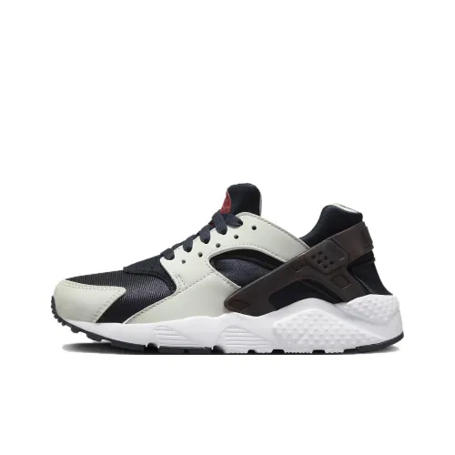 Nike Huarache Run Детская беговая обувь Низкий топ Черный Серый Школьный возраст