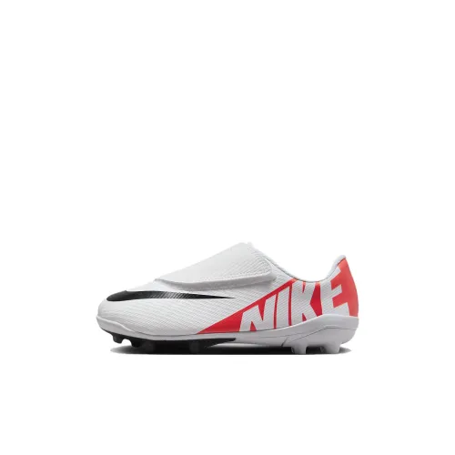 Nike Mercurial Vapor 15 Детские футбольные бутсы Низкий верх Белый Красный Черный Для дошкольников