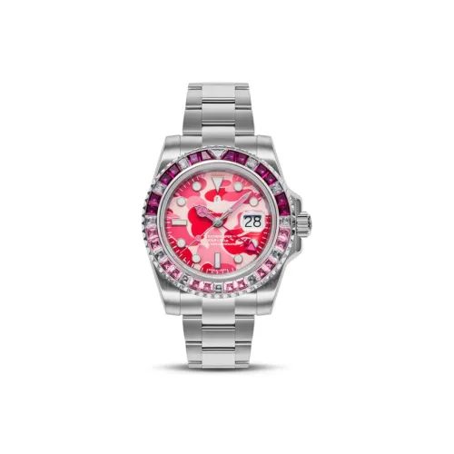 A BATHING APE Механические Мужские Часы 41 мм Синий