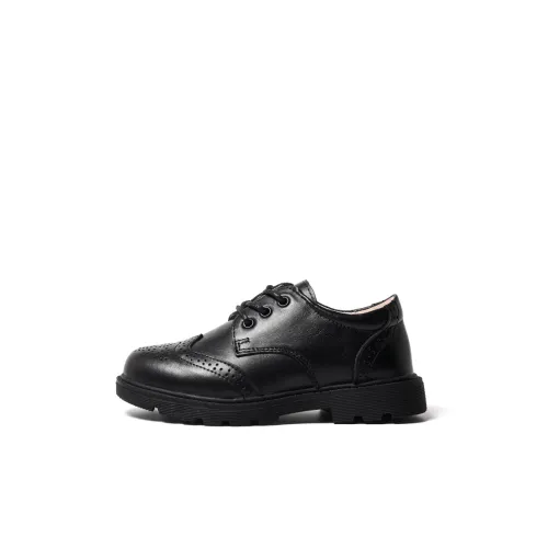 Purr Than Babe Противоскользящий Устойчивый к истиранию Низкий Топ Детская кожаная обувь Черный Детский