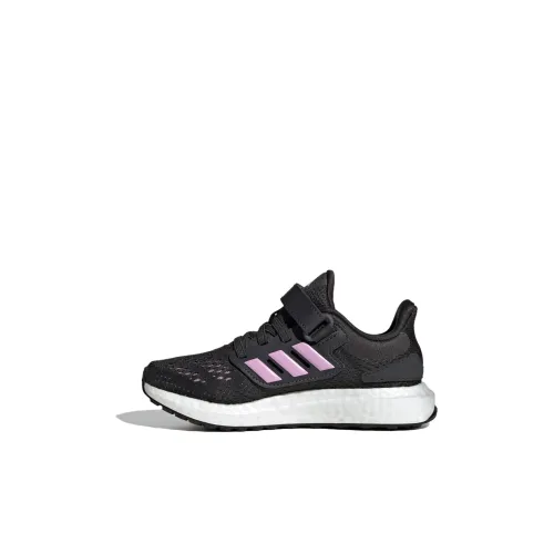 Adidas Pureboost 22 Slip-Resistant Anti-KICK Низкий Топ Детская Беговая Обувь Черная Детская