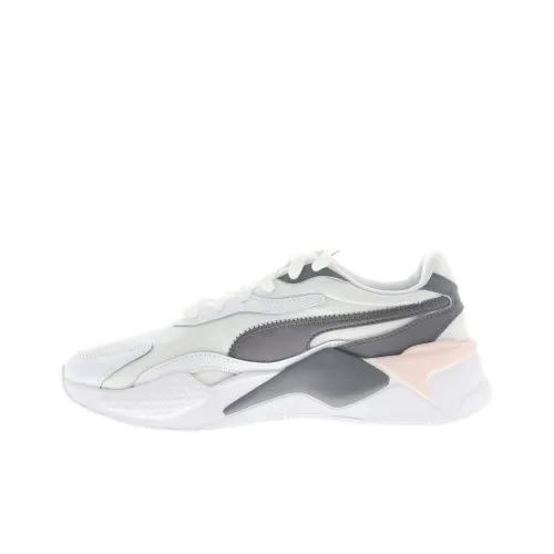 PUMA RS X3 Амортизация Износостойкий Низкий Топ Повседневная Обувь Женская Белая Черная Розовая