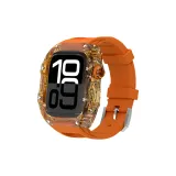 Прозрачная оболочка апельсина + оранжевый ремешок