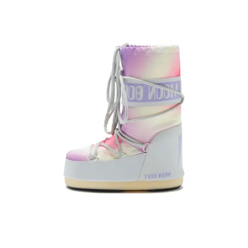 Moon Boot Детские утепленные сапоги Серый Tie Dye Kids