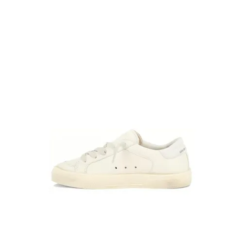 Golden Goose May Star Детские Скейтбординги Низкий Топ Белый Kids