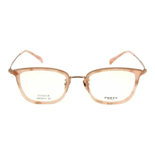 PORTS Титан Прямоугольные Оправы для Очков Унисекс Розовый